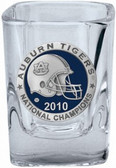 Auburn Tigers 2010 BCS National Champions Square Shot Glass Set