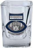 Auburn Tigers 2010 BCS National Champions Football Logo Square Shot Glass Set