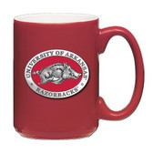 Arkansas Razorbacks Red Coffee Mug Set