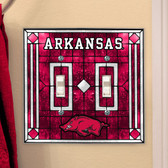 Arkansas Razorbacks Double Lightswitch Cover