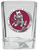 Arizona State Sun Devils Mascot Logo Square Shot Glass Set