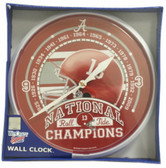 Alabama Crimson Tide Wall Clock - 2009 National Champs