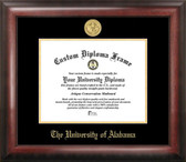 Alabama Crimson Tide Gold Embossed Diploma Frame