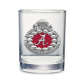 Alabama Crimson Tide 2012 BCS Champs Double Old Fashion Glass