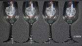 Alabama Crimson Tide 2012 BCS Champions White Wine Glasses Set of 4