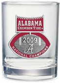 Alabama Crimson Tide 2009 BCS National Champions Rocks Glass DOF10469ER
