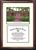 Old Dominion University Scholar Framed Lithograph with Diploma