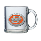 Oklahoma State Cowboys Logo Clear Coffee Mug Set