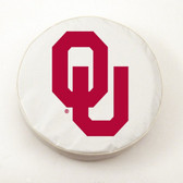 Oklahoma Sooners White Tire Cover, Small