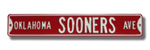 Oklahoma Sooners Avenue Sign