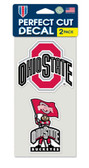 Ohio State Buckeyes Set of 2 Die Cut Decals