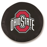 Ohio State Buckeyes Black Tire Cover, Large