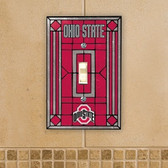 Ohio State Buckeyes Art Glass Switch Cover