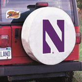 Northwestern Wildcats White Tire Cover, Large