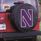 Northwestern Wildcats Black Tire Cover, Large