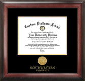 Northwestern University Gold Embossed Medallion Diploma Frame