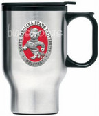 North Carolina State Wolfpack Mascot Logo Stainless Steel Travel Mug