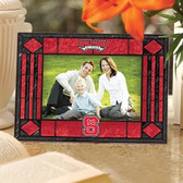 North Carolina State Wolfpack Art Glass Horizontal Picture Frame