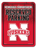 Nebraska Huskers Metal Parking Sign