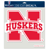 Nebraska Huskers Die-Cut Decal - 8"x8" Color