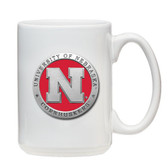 Nebraska Cornhuskers White Coffee Mug Set