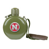 Nebraska Cornhuskers Colored Logo Canteen with Compass