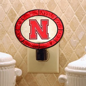 Nebraska Cornhuskers Art Glass Nightlight