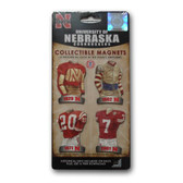 Nebraska Cornhuskers 4 Pack Uniform Magnet Set