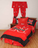 Nebraska Bed in a Bag King - With Team Colored Sheets