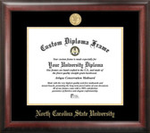 NC State Wolfpack Gold Embossed Diploma Frame