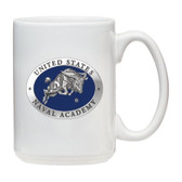 Navy Midshipmen White Coffee Mug Set