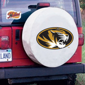 Missouri Tigers White Tire Cover, Large