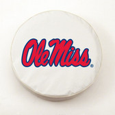Mississippi Rebels White Tire Cover, Large