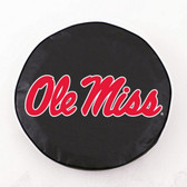 Mississippi Rebels Black Tire Cover, Small