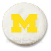 Michigan Wolverines White Tire Cover, Large