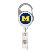 Michigan Wolverines Retractable Premium Badge Holder