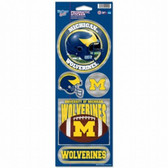 Michigan Wolverines Prismatic Stickers