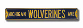 Michigan Wolverines Avenue Sign