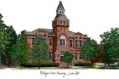Michigan State University: Linton Hall Lithograph