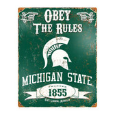 Michigan State Spartans Vintage Metal Sign