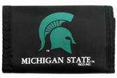 Michigan State Spartans Nylon Trifold Wallet