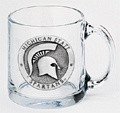 Michigan State Spartans Clear Coffee Mug Set