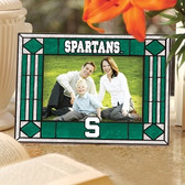 Michigan State Spartans Art Glass Horizontal Picture Frame