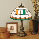 Miami Hurricanes Tiffany Table Lamp