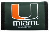 Miami Hurricanes Nylon Trifold Wallet