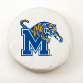 Memphis Tigers White Tire Cover, Small