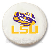 LSU Tigers White Tire Cover, Small