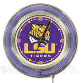 LSU Tigers Neon Clock