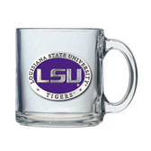 LSU Tigers Logo Clear Coffee Mug Set