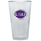 LSU Tigers Colored Logo Pint Glass  Logo # 3